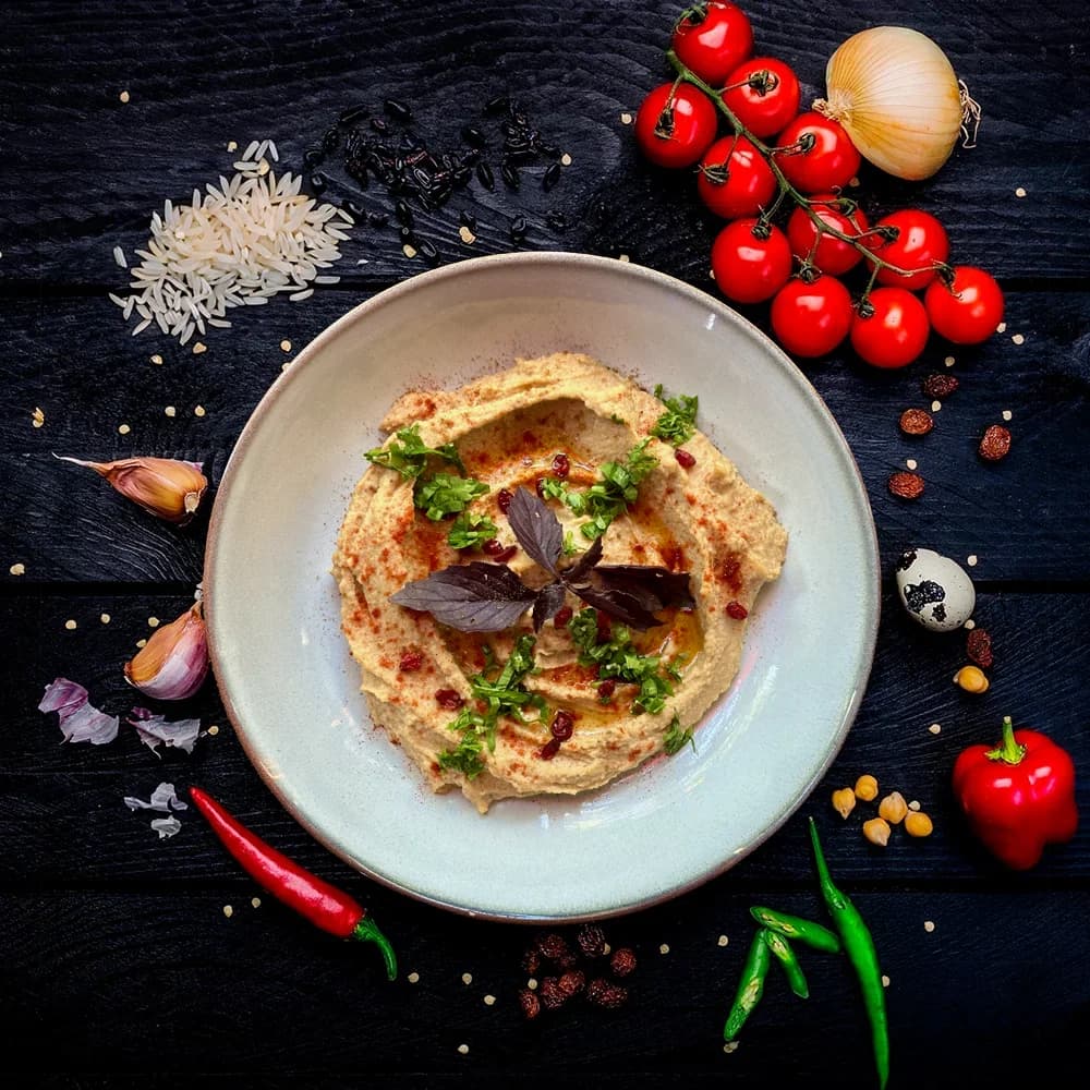 ჰუმუსი დამატებებით