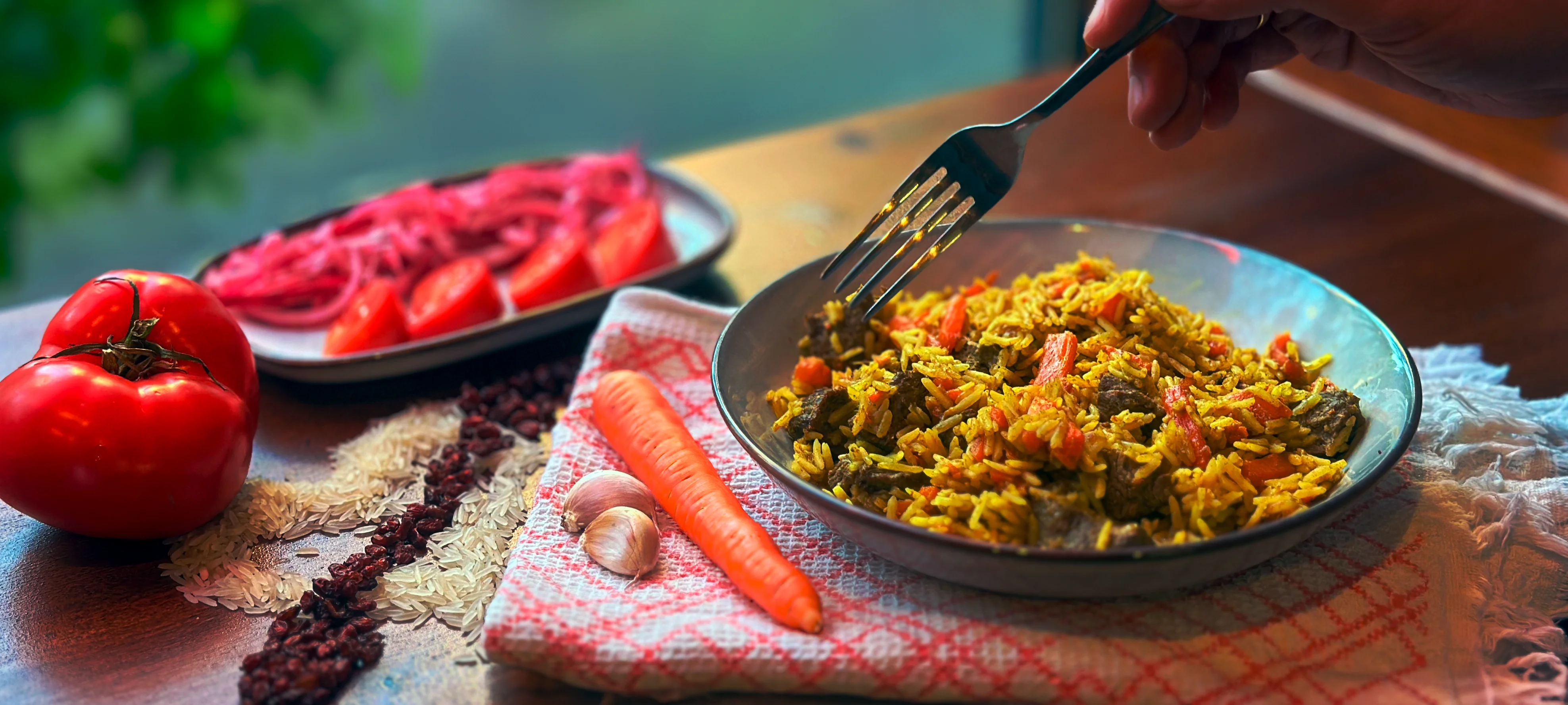 Плов на подаче